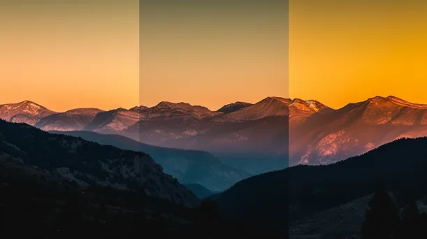 yecayeca a landscape shot of a sunset over a mountain range dem 685dc2f2 3f8a 46d6 83b9 dbe03f4b70eb